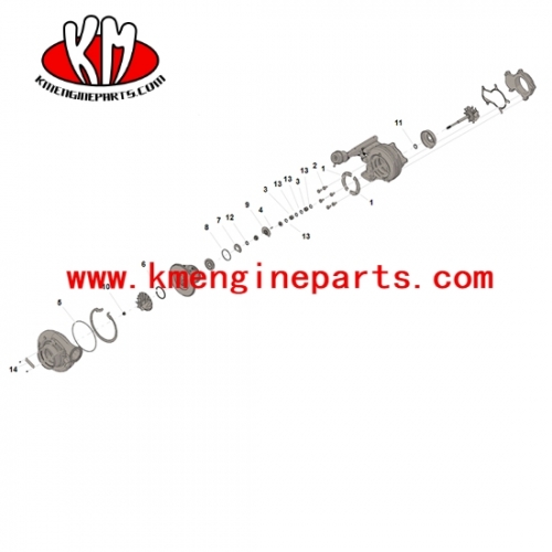 Kit de reparación de turbocargador 6ct kta19 3575169 piezas del motor